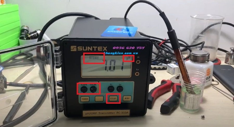 Hướng dẫn sử dụng máy đo pH ORP online Suntex PC-310A